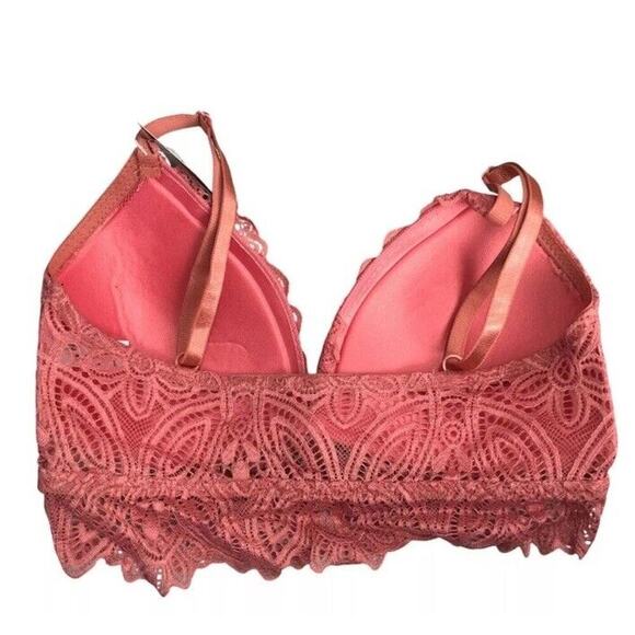 Frederick's of Hollywood Finley Lace Padded Bralette Lace Scalloped Trim Duce M - Picture 2 of 6